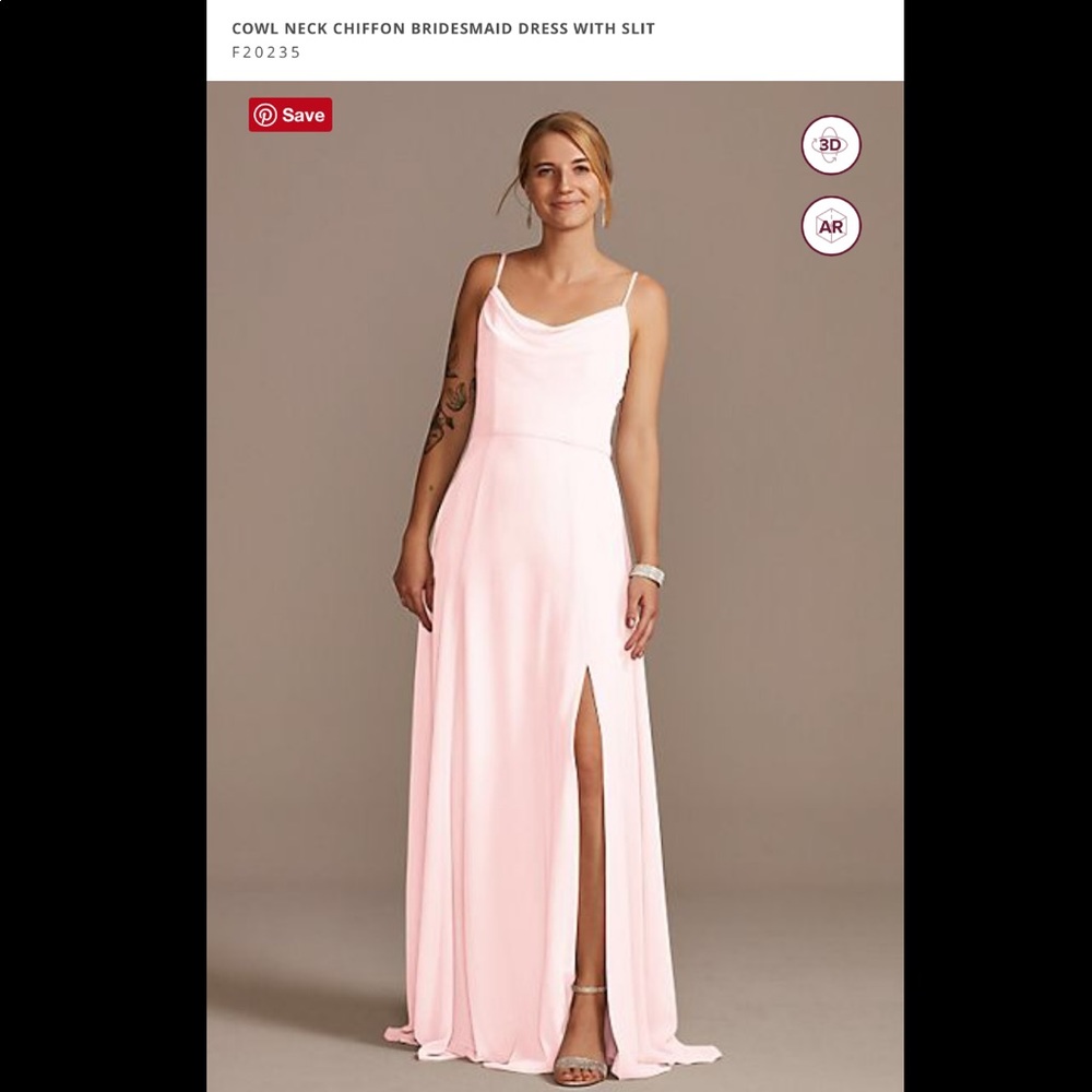 David’s Bridal Bridesmaid Dress